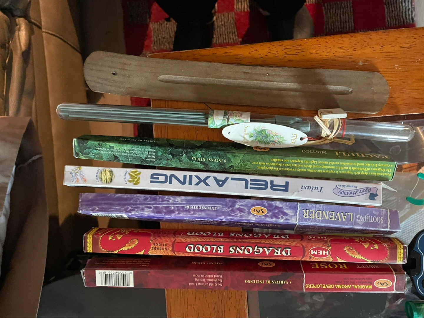 Incense burner tray with 6 packs lot 7 items of incense - photo 3