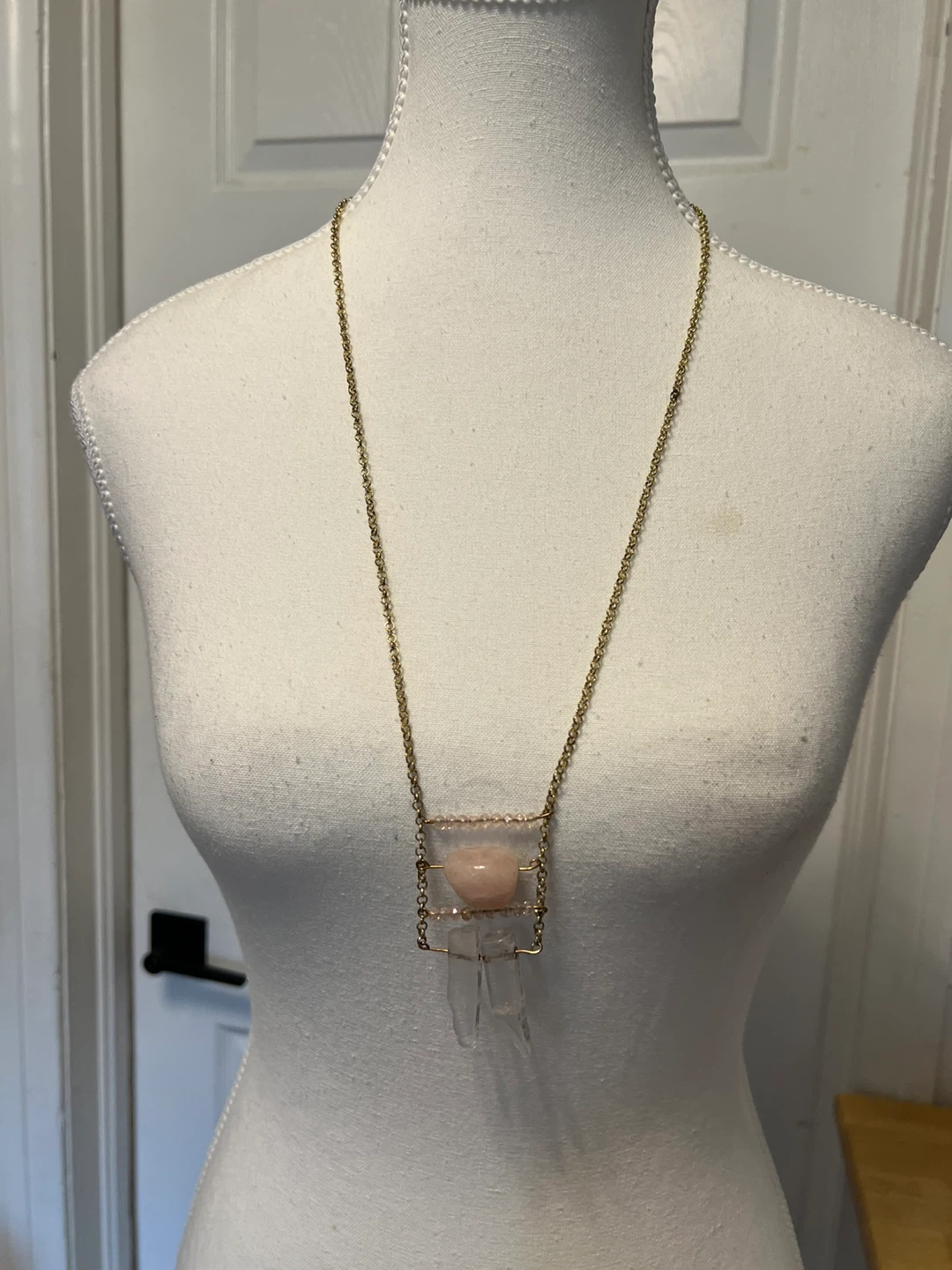 ⚽ Crystal Pendant Necklace