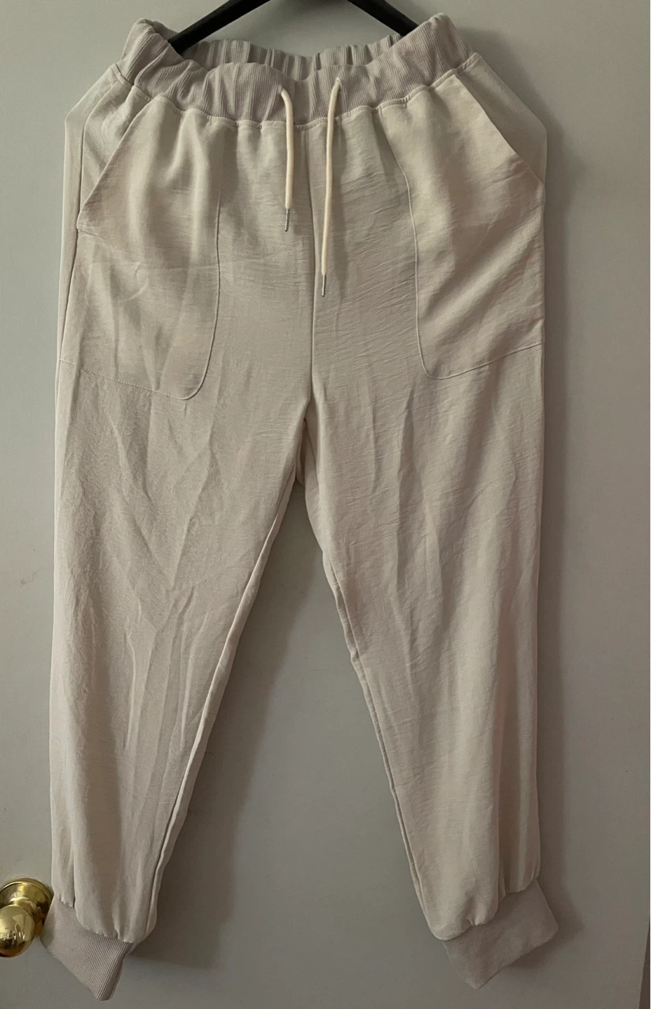 ⚽️Lightweight Beige Dressy Joggers Size M