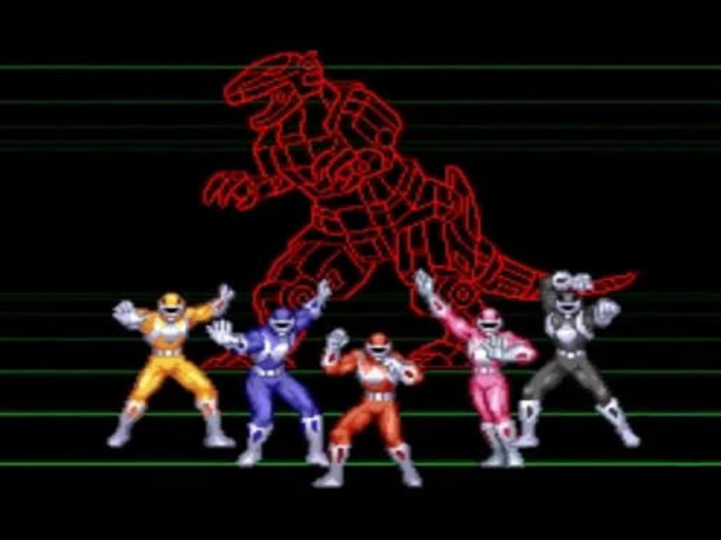 Mighty Morphin Power Rangers Super Nintendo Game - photo 2