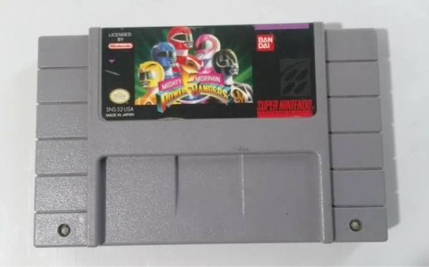 Mighty Morphin Power Rangers Super Nintendo Game
