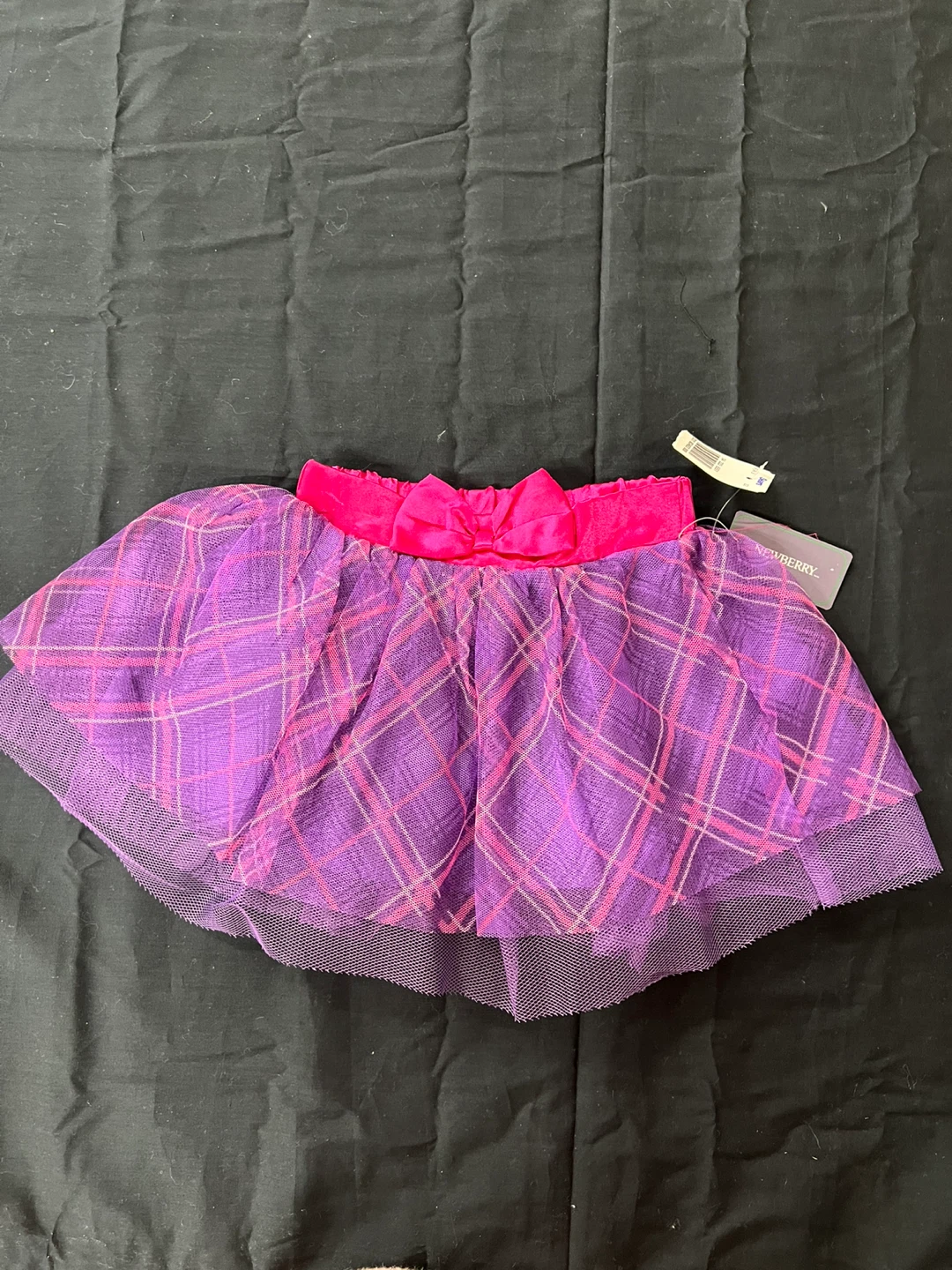 ⚽ Newberry Plaid Tutu Skirt with Bow