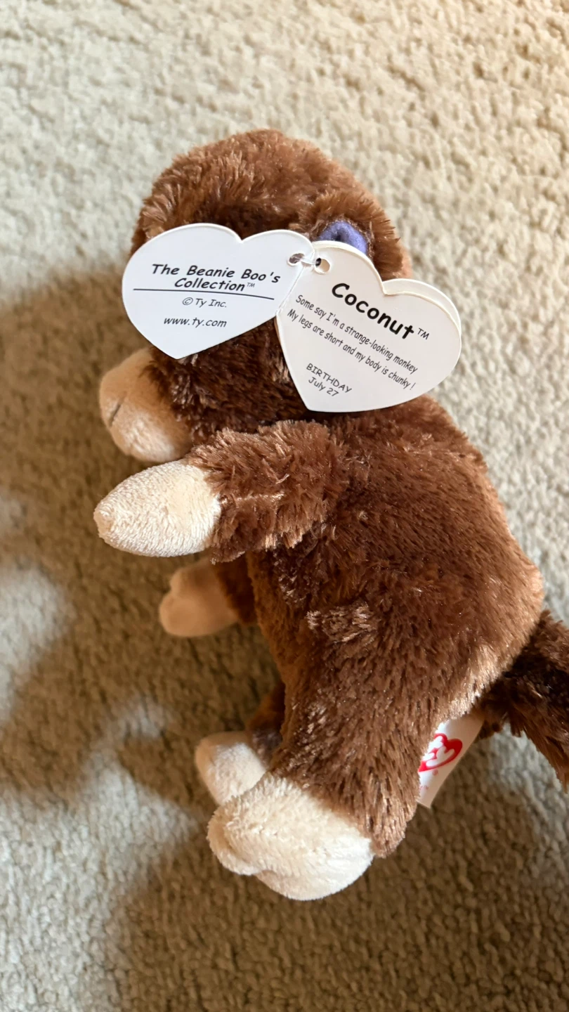 Ty Beanie Boos Coconut Monkey ⚽ - photo 2