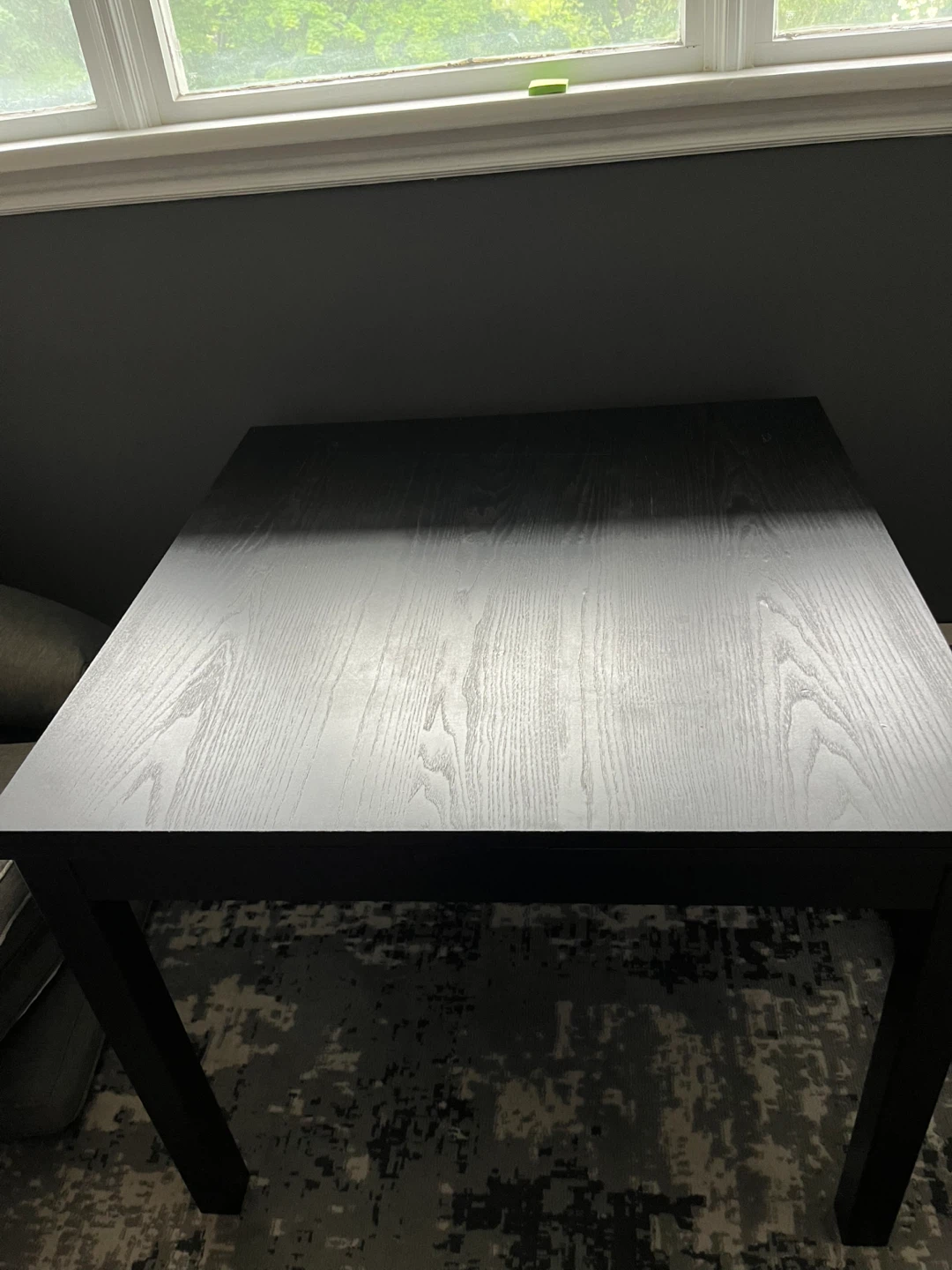 Expandable Dining Table - Black Wood Finish