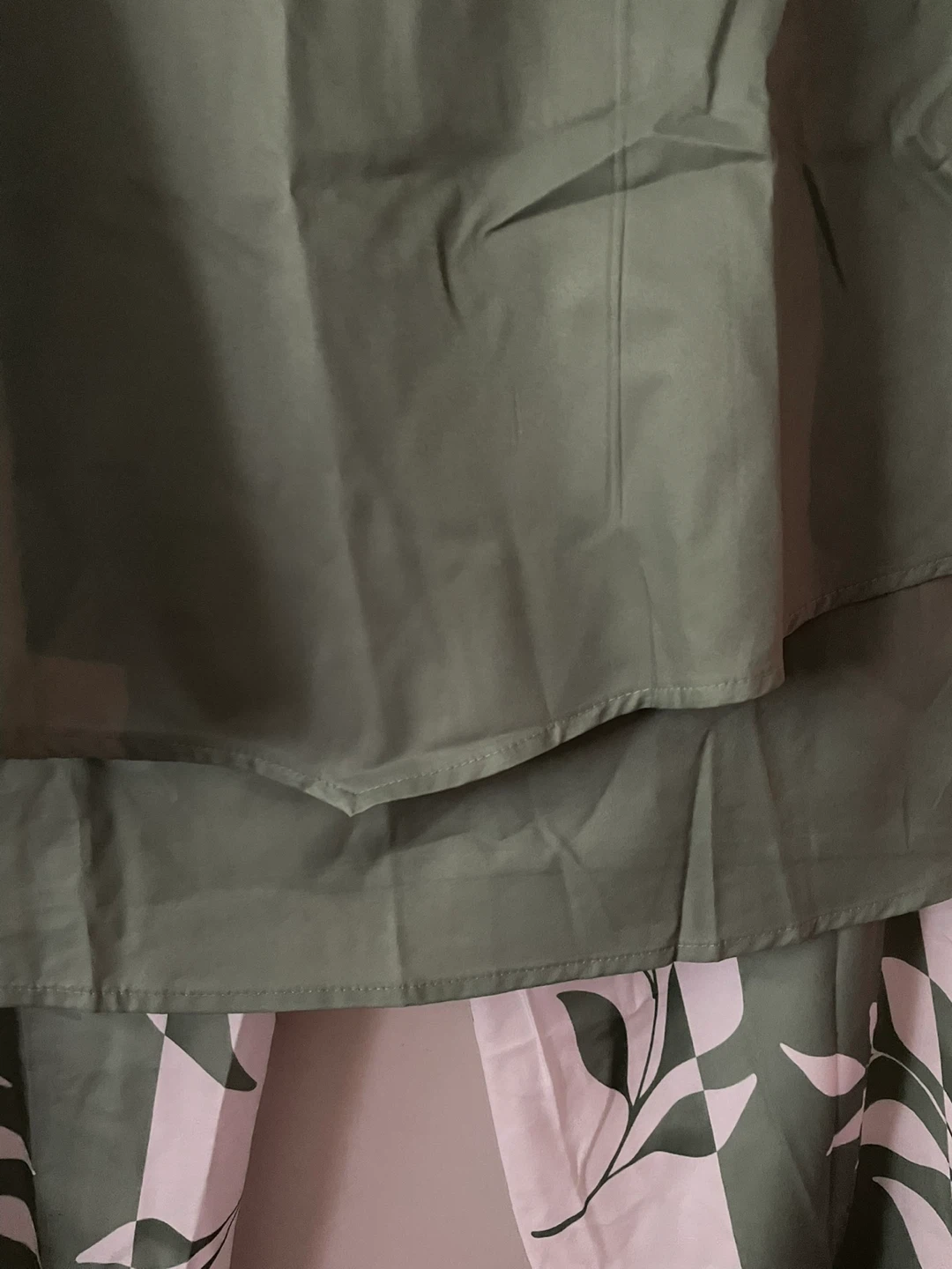 ⚽️OLIVE TOP AND PANTS SET LEAF DESIGN - photo 2