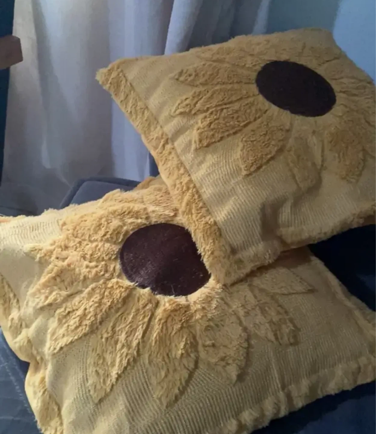 Yellow Sunflower Throw Pillows (Set of 2)⚽️