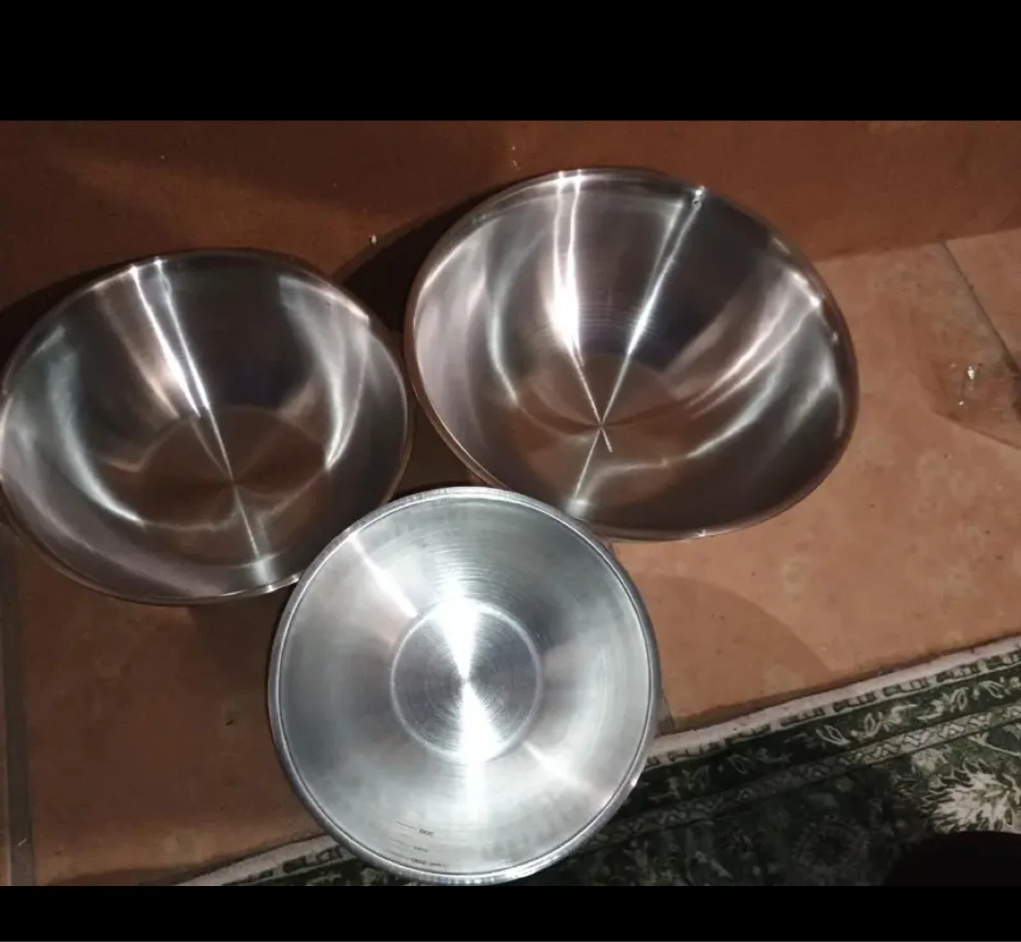 Stainless Steel Mixing Bowls (Set of 3)⚽️