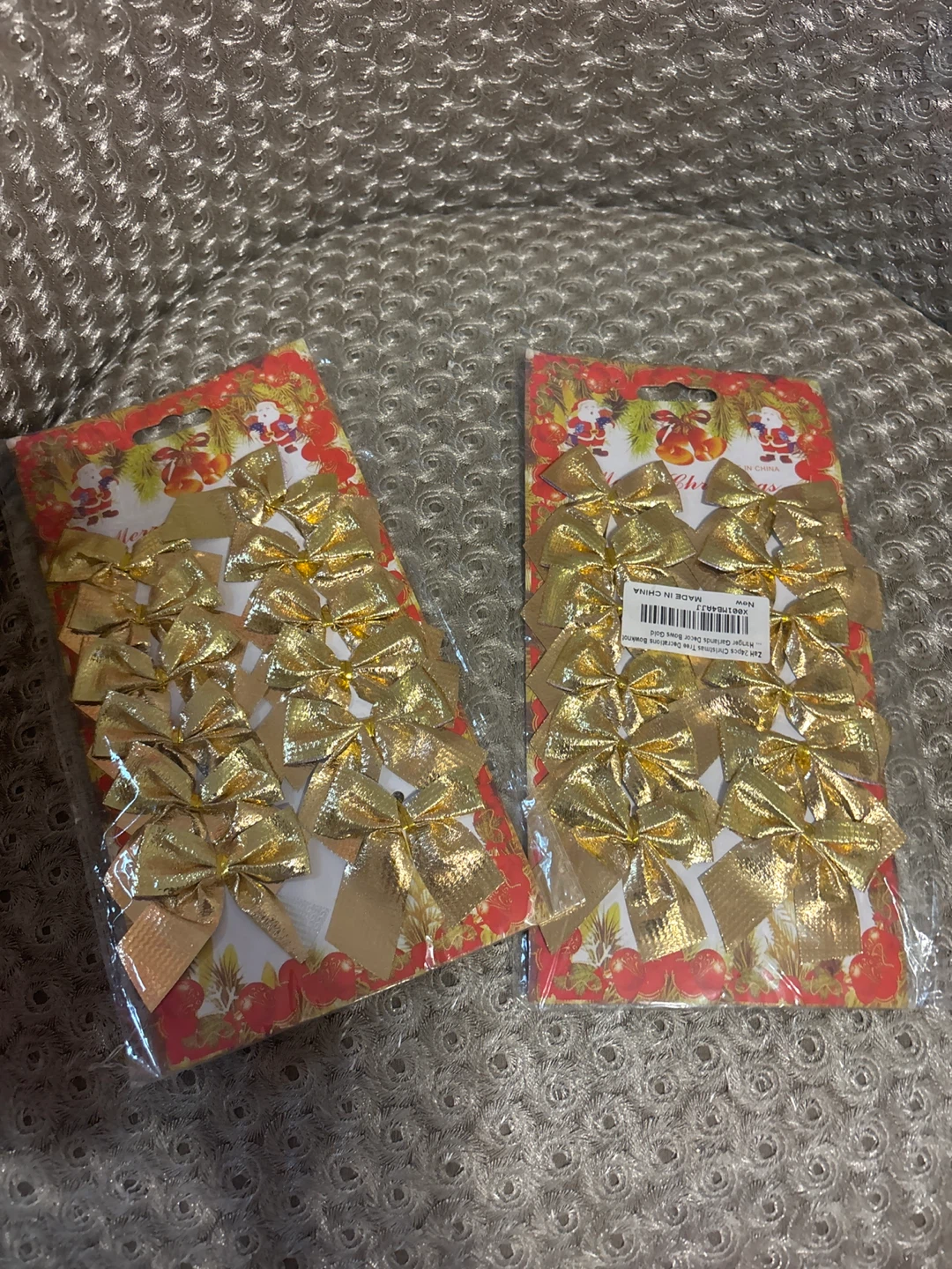 ⚽ 24ct Gold Christmas Tree Bows