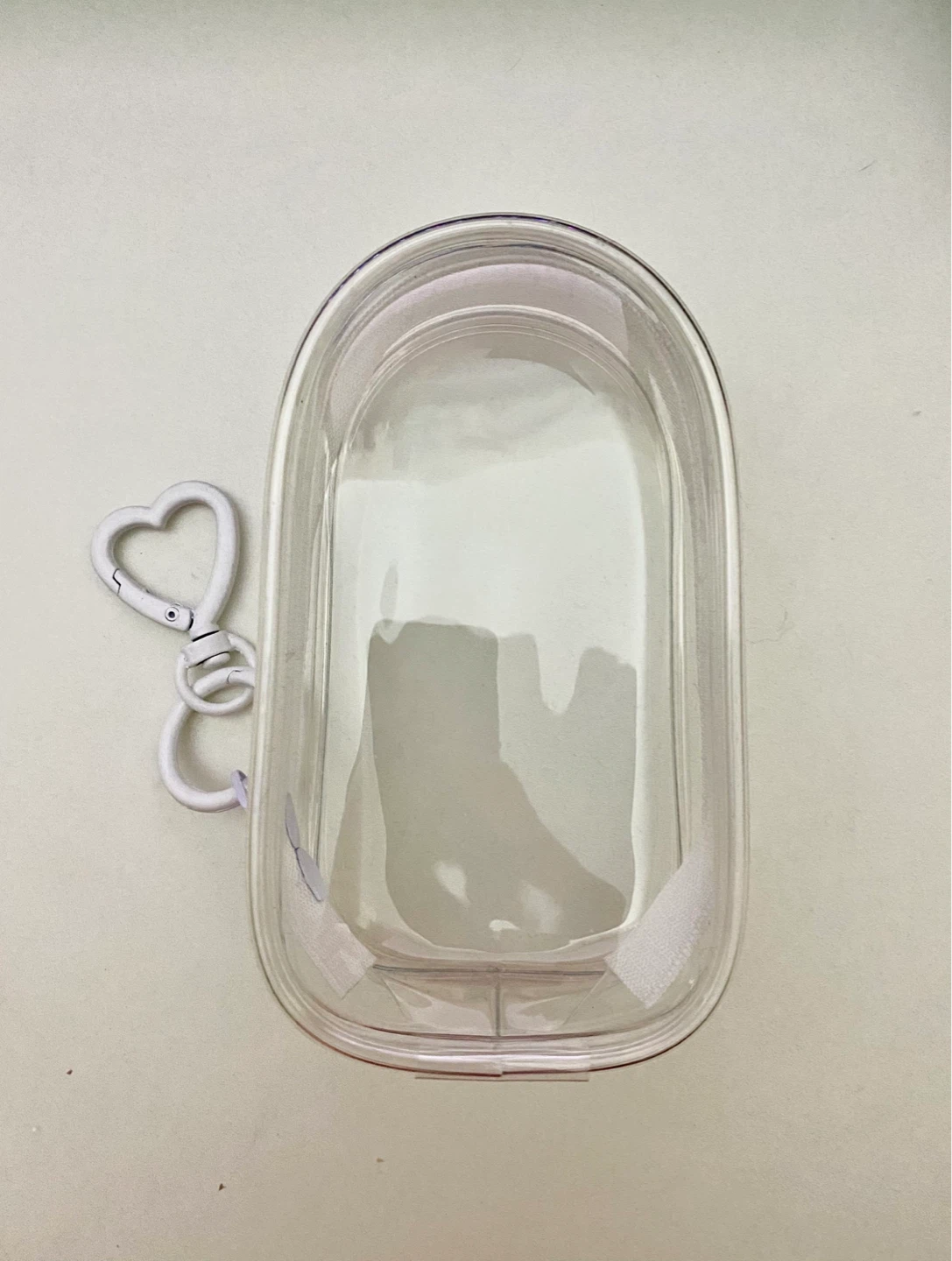 Clear Protective Case with Heart Keychain ⚽