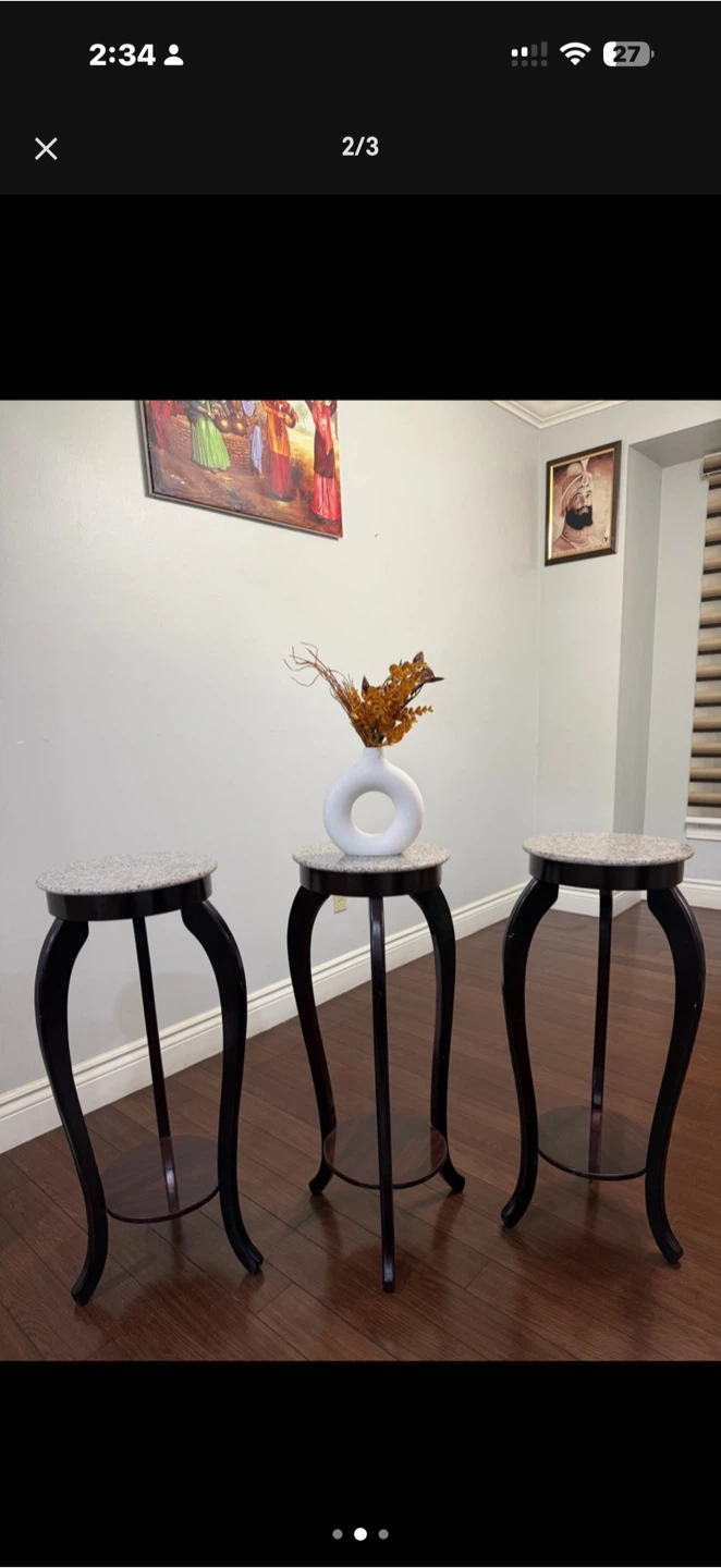 Marble Top Accent side Tables