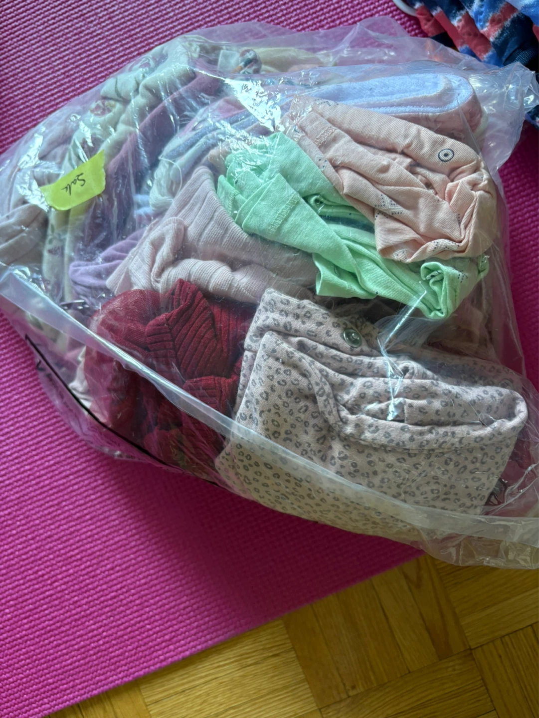 Bundle of baby clothes