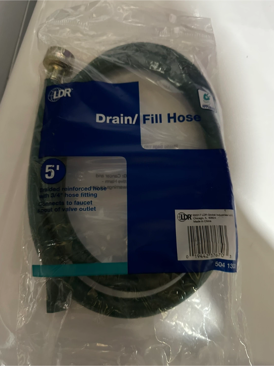 LDR 5' Drain/Fill Hose