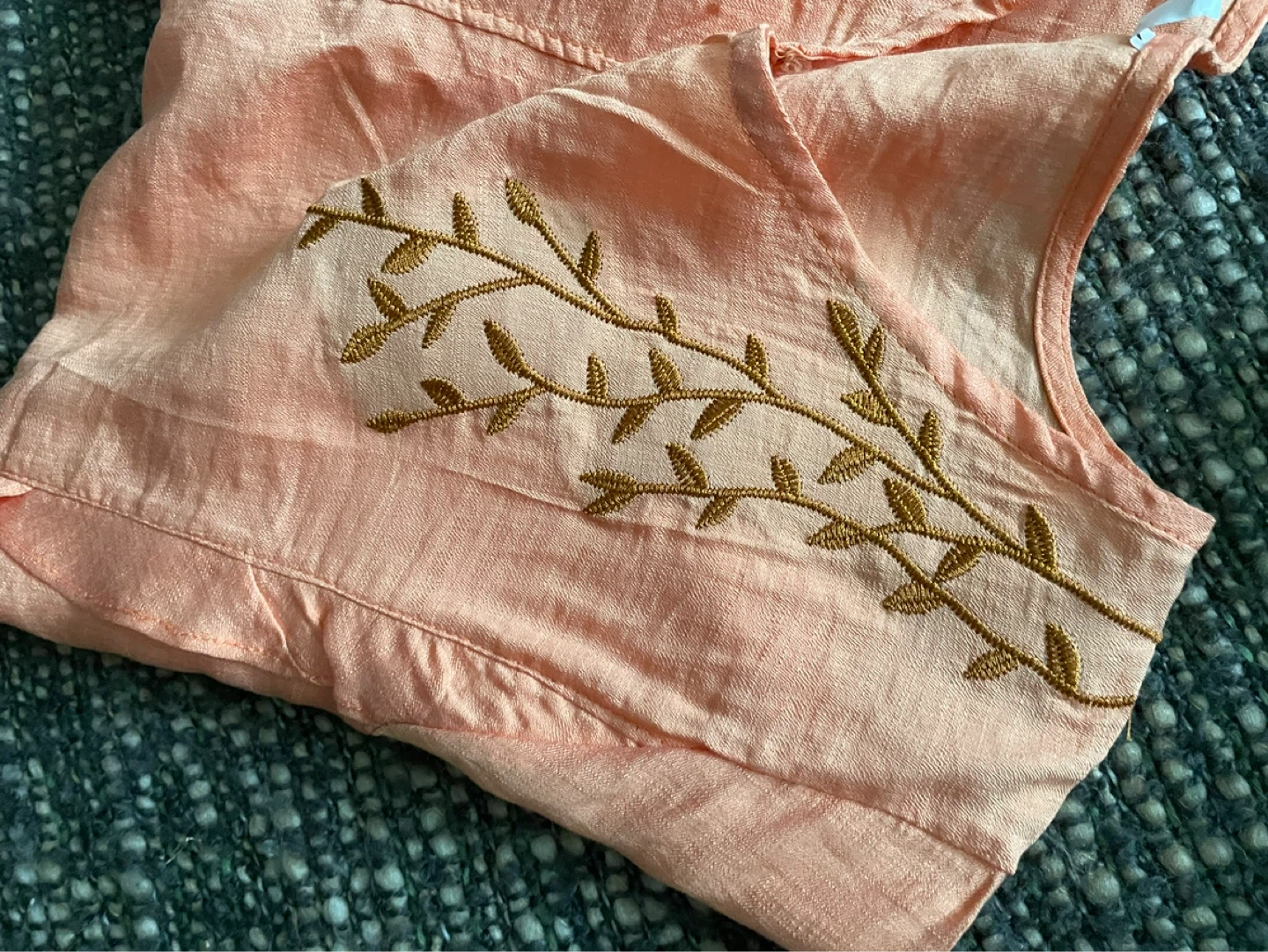⚽️Two Tops - Purple Floral & Peach Embroidered - photo 2