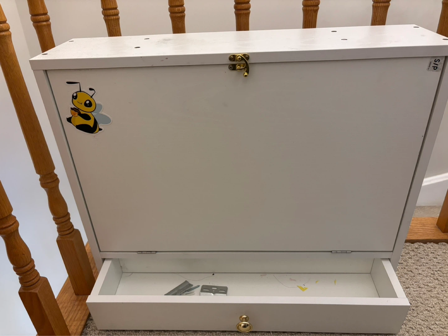 Wall-Mounted Fold-Down Desk with Shelves - photo 3