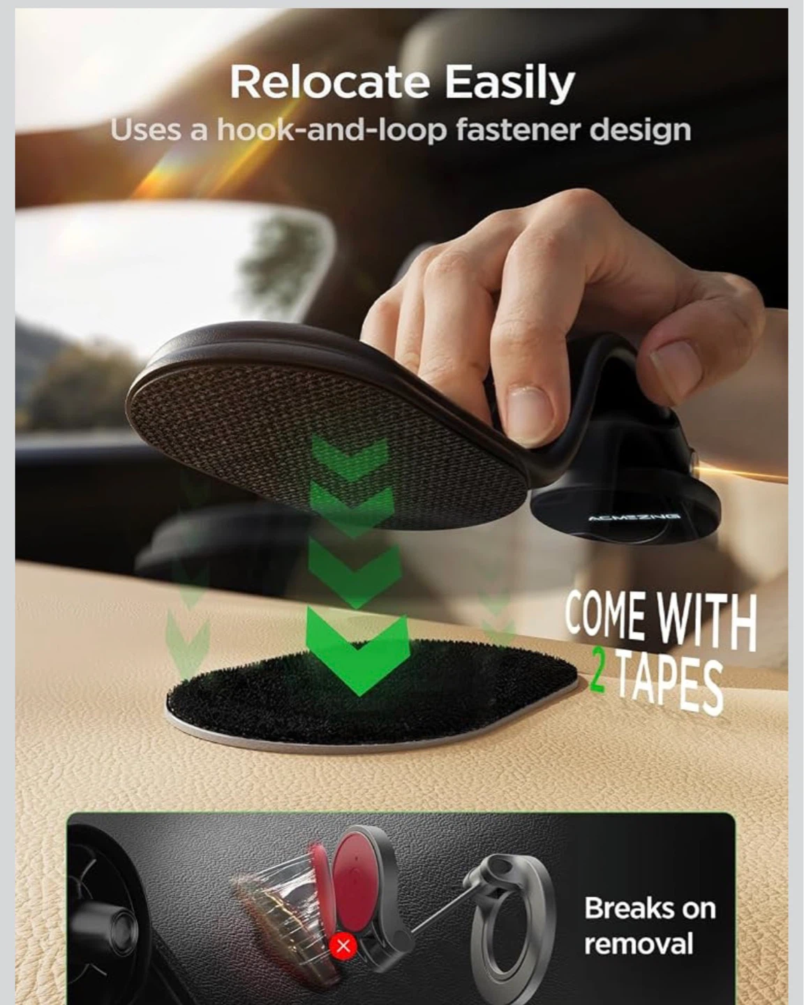 15W Fast Wireless Car Charger Mount - photo 4