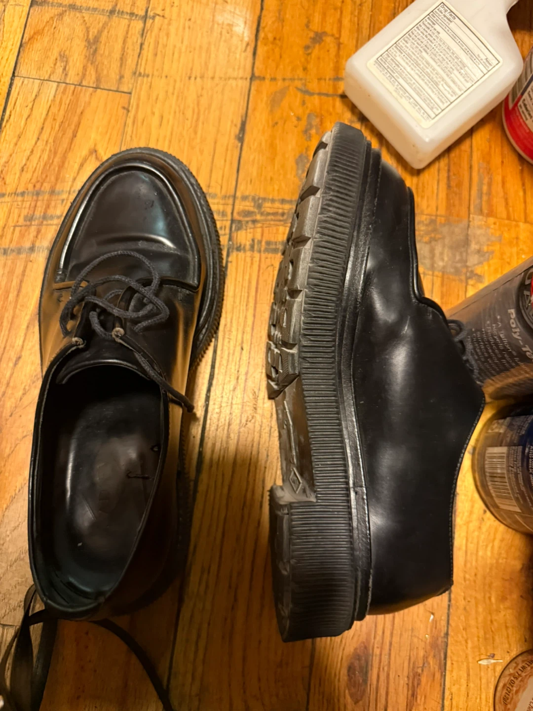 Adiev Black luxury, French footwear Leather Derby Shoes - photo 2
