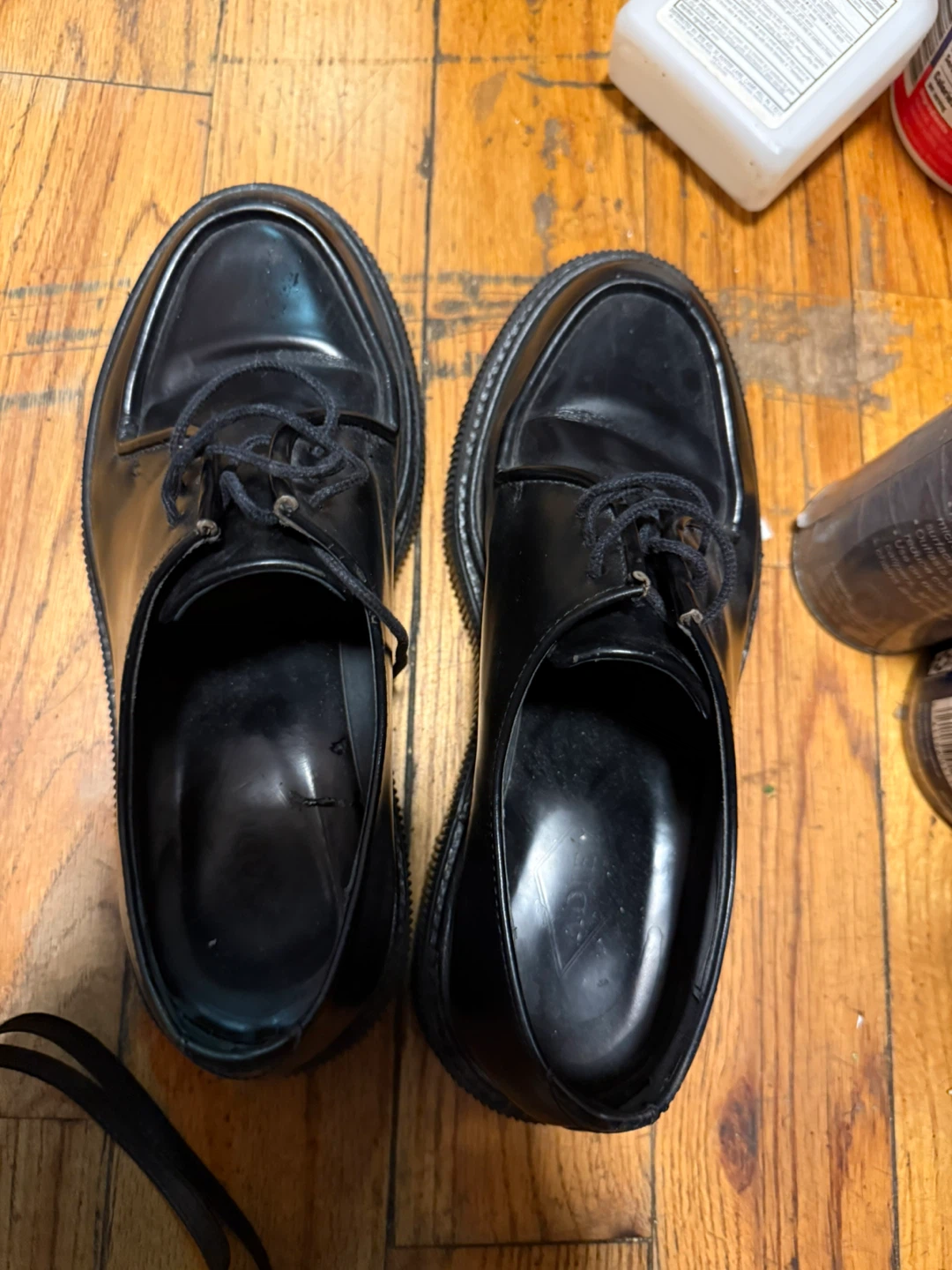 Adiev Black luxury, French footwear Leather Derby Shoes