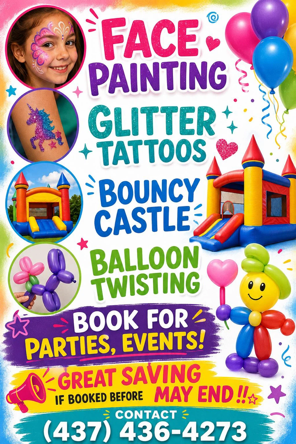 Face painting and twisted balloons - photo 3