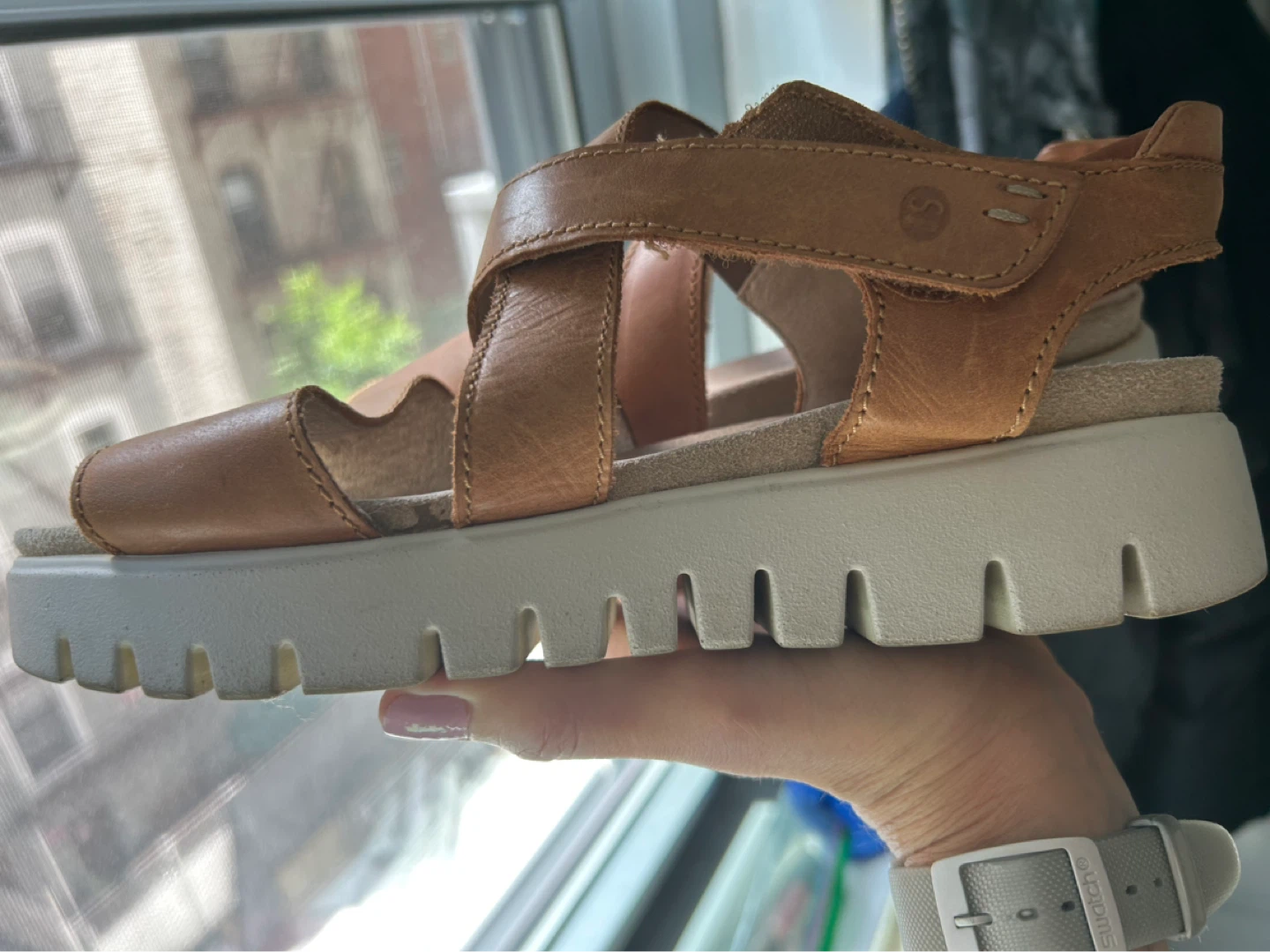 Josef Seibel Brown Leather Sandals