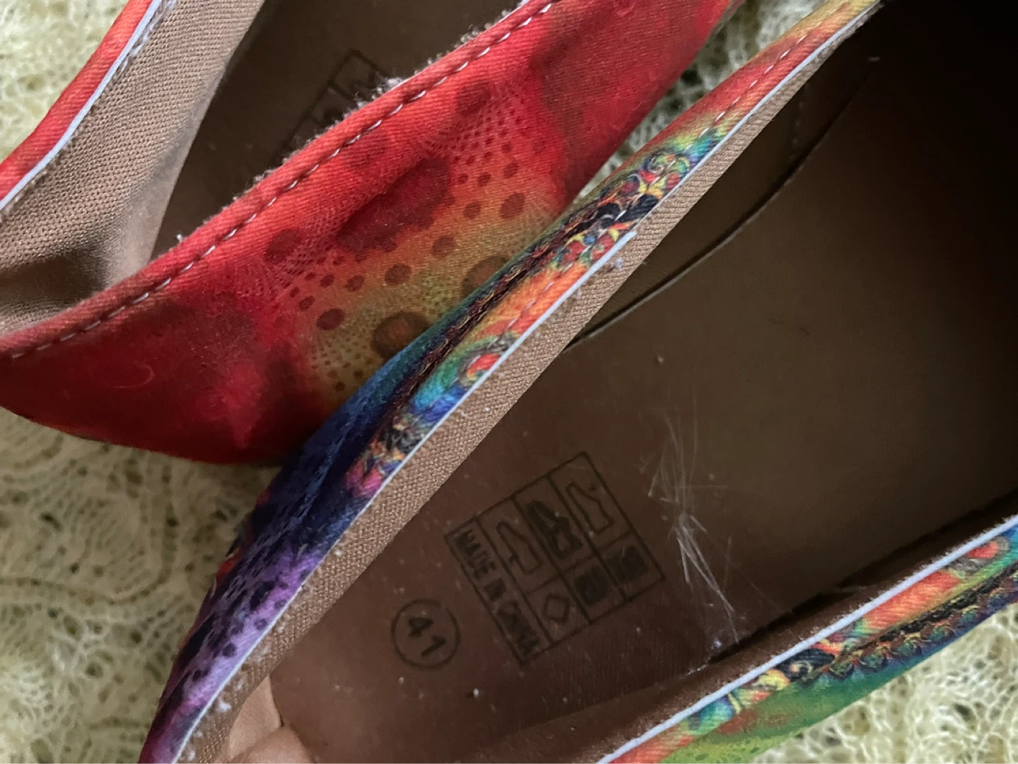 ⚽️Women's Colorful Print Ballet Flats Size 41 - photo 3