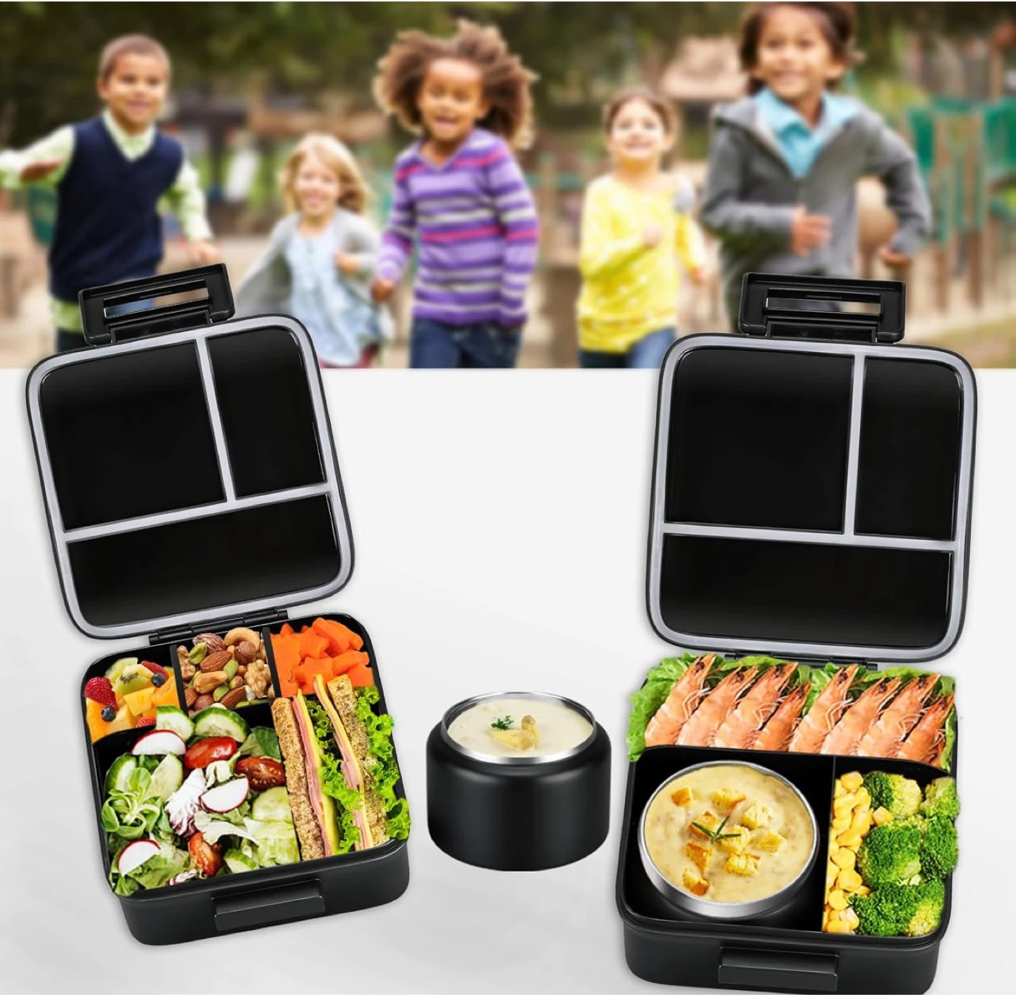 Functional Bento Lunch Box Set with Thermo - photo 2