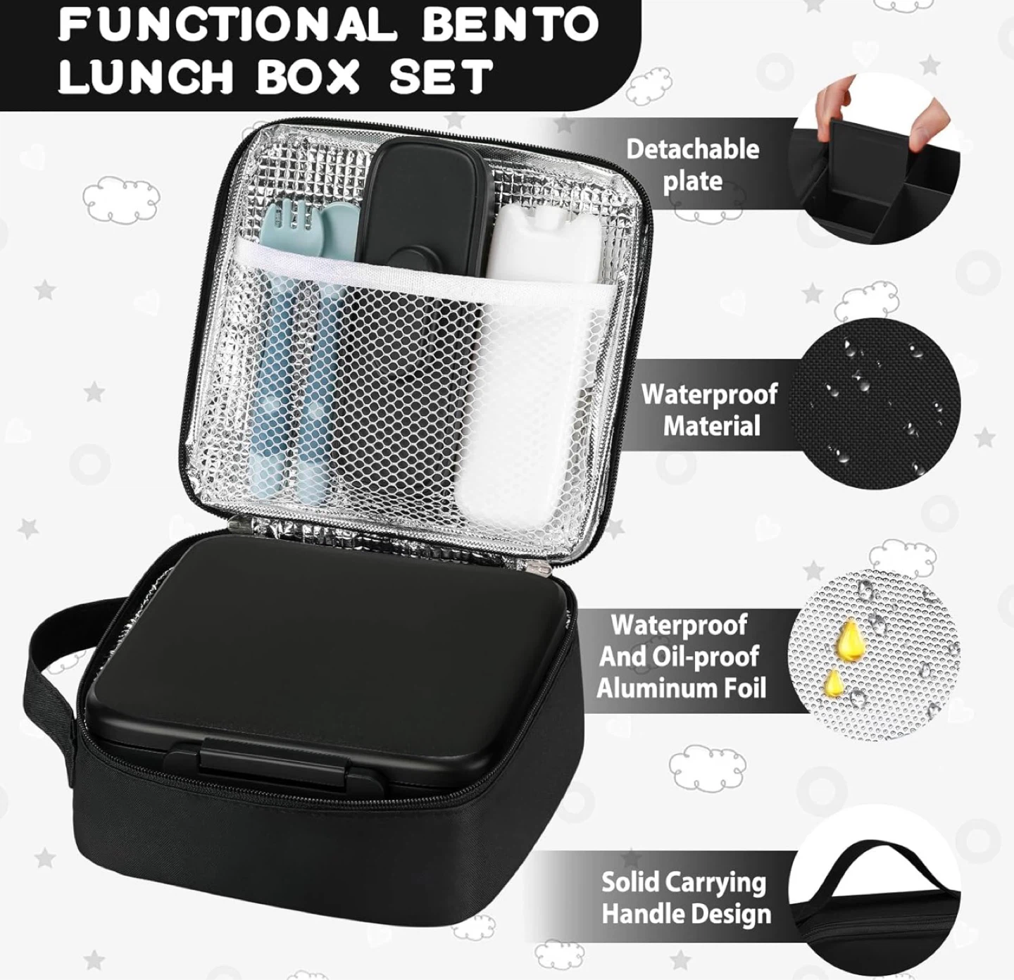 Functional Bento Lunch Box Set with Thermo - photo 4