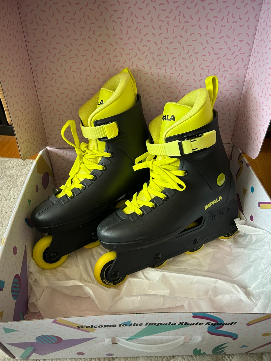 Brand New Impala Inline Skates - Black/Yellow - Size 9W/7M- OBO