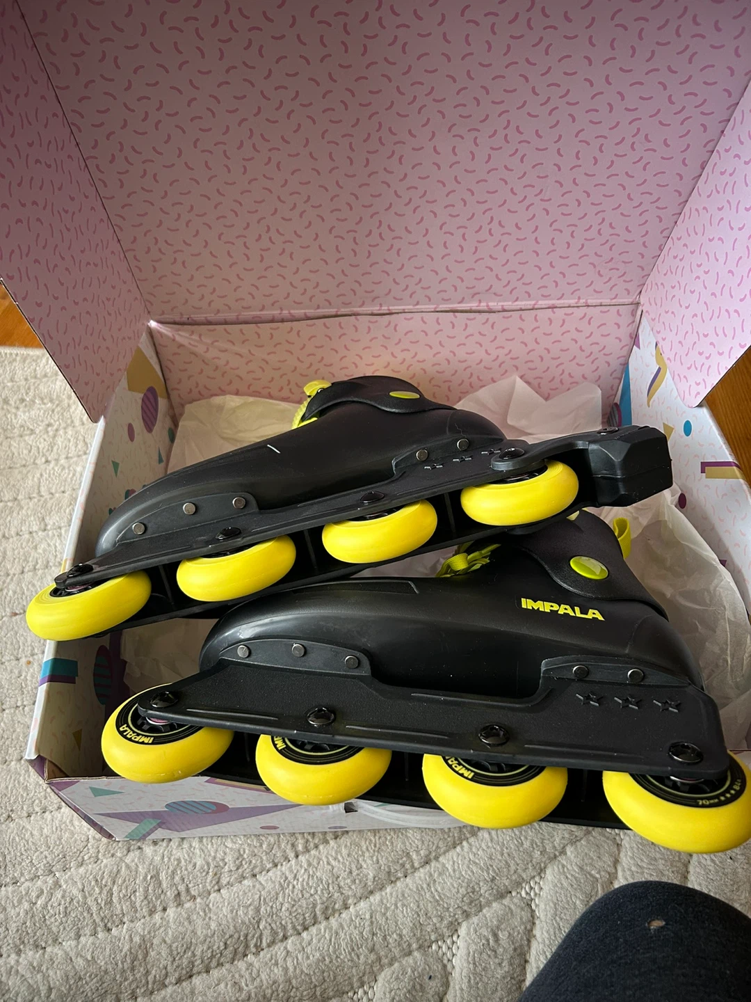 Brand New Impala Inline Skates - Black/Yellow - Size 9W/7M- OBO - photo 2