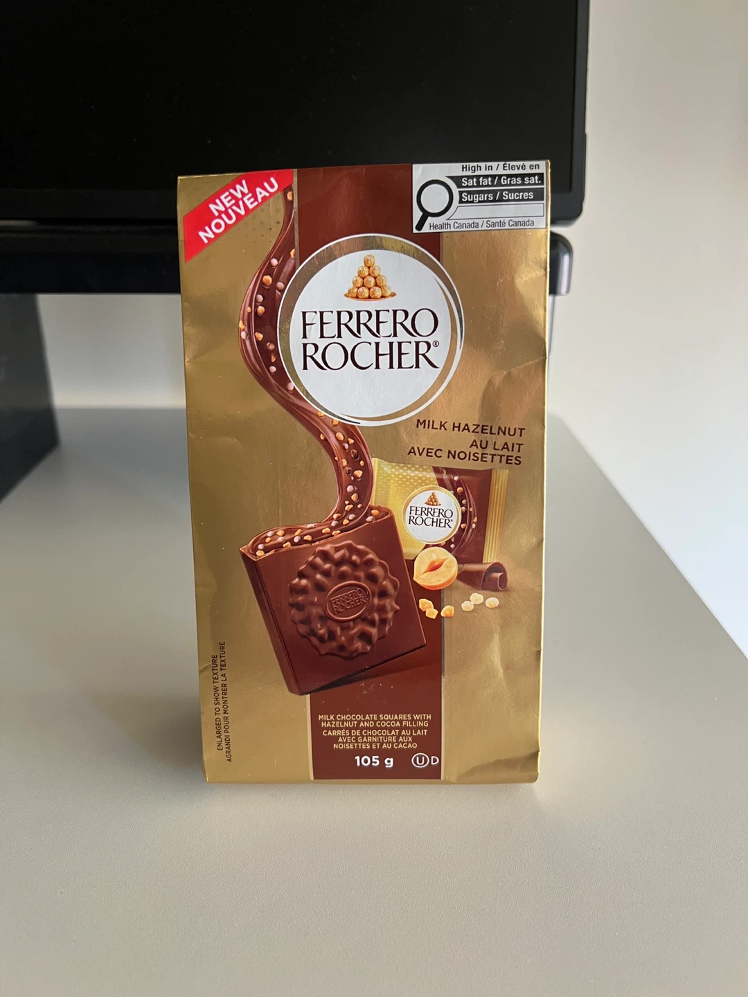 Ferrero Rocher Milk Hazelnut Chocolate Squares