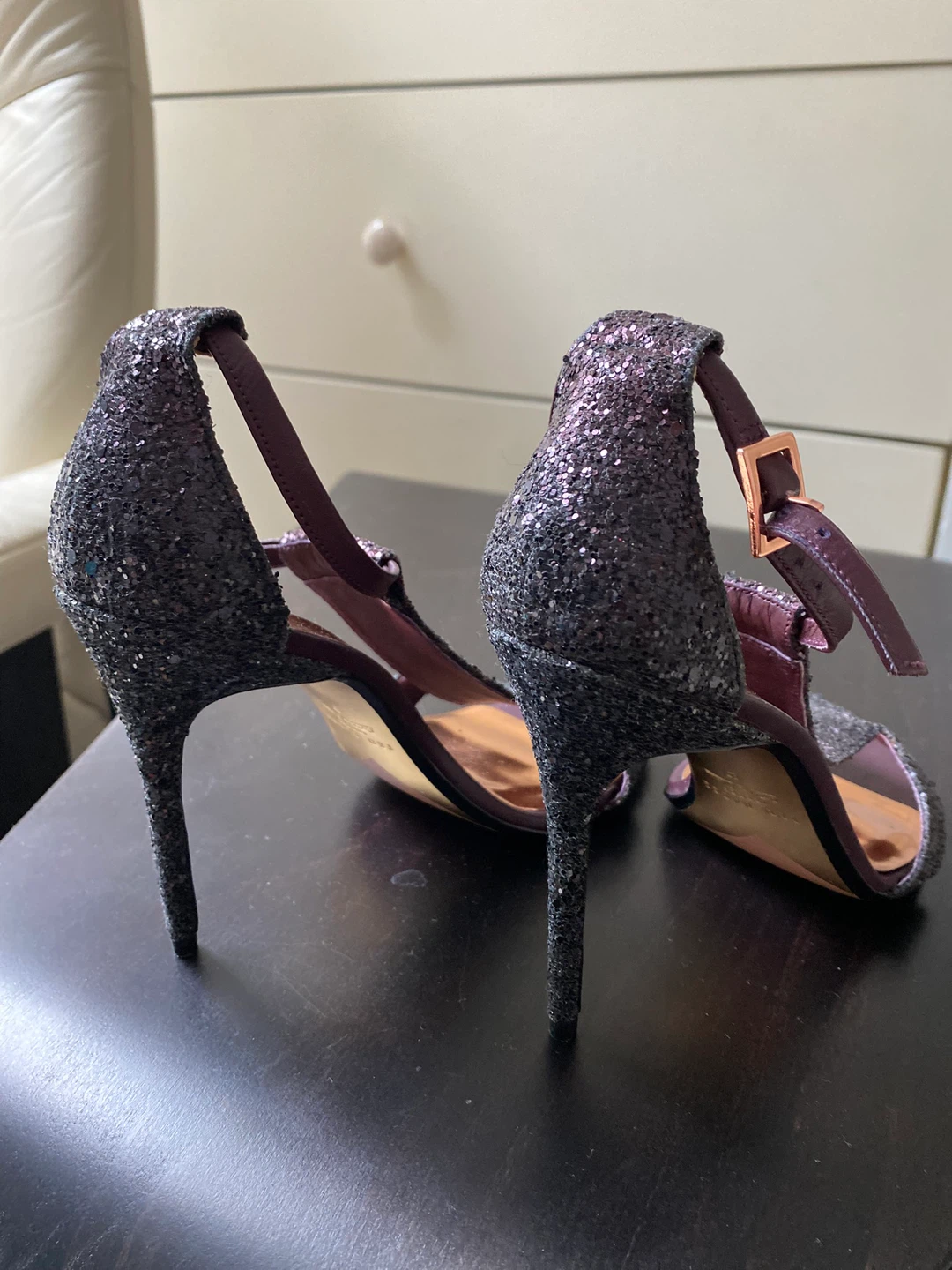 Ted Baker London Leather Glitter Heels - Size 37 - photo 2