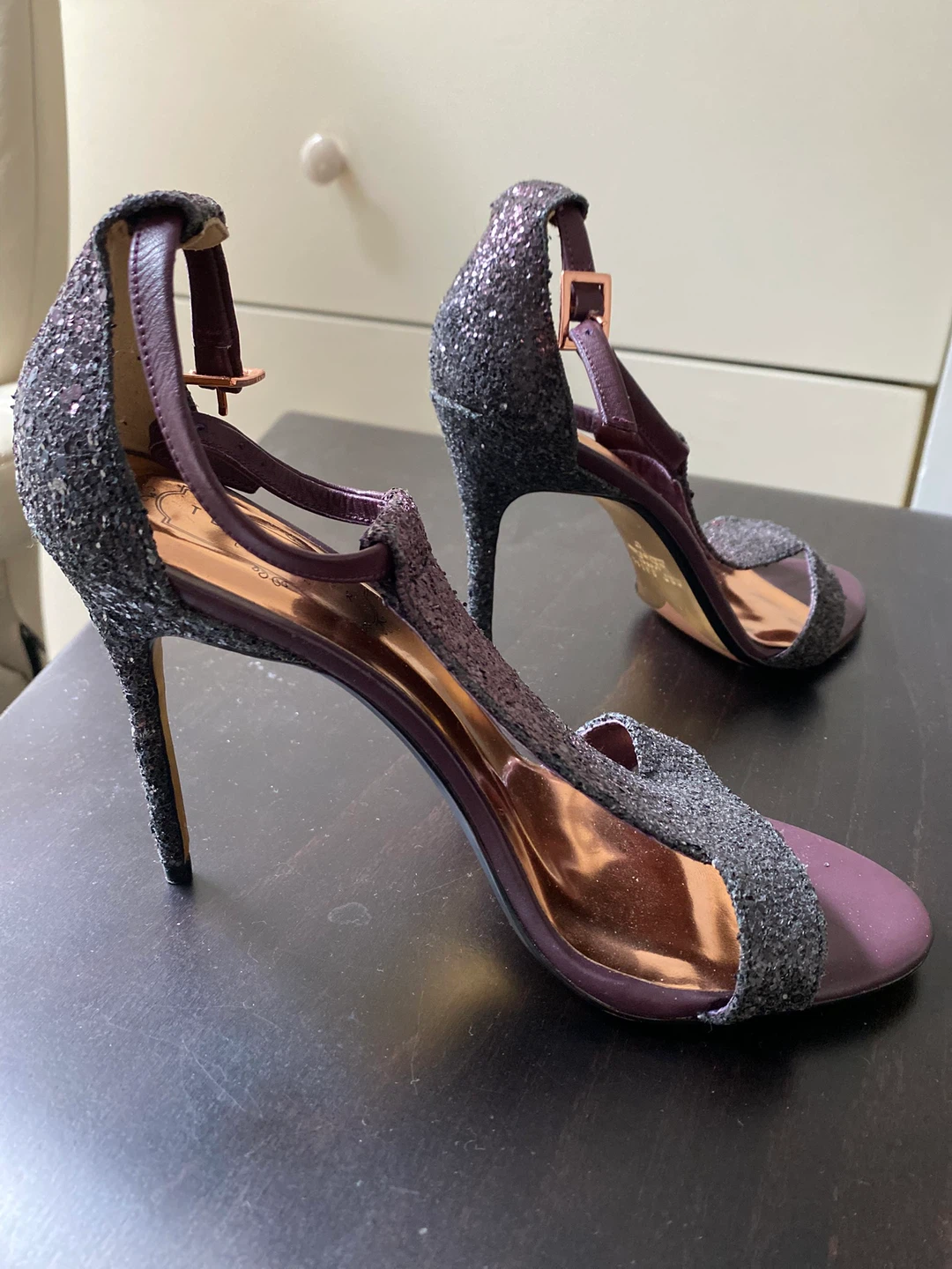 Ted Baker London Leather Glitter Heels - Size 37 - photo 3