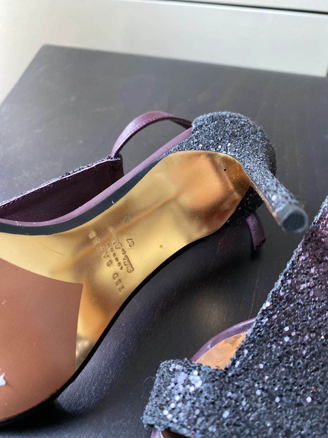 Ted Baker London Leather Glitter Heels - Size 37 - photo 4