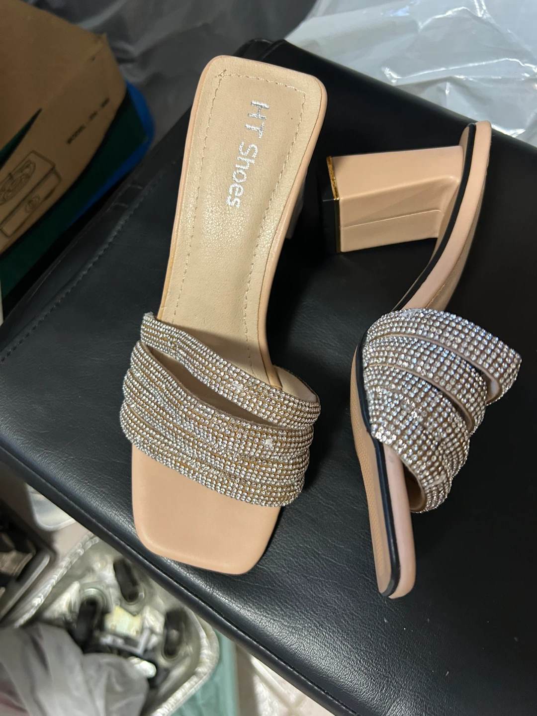 HT Shoes Women's Rhinestone Slide Sandals - photo 2