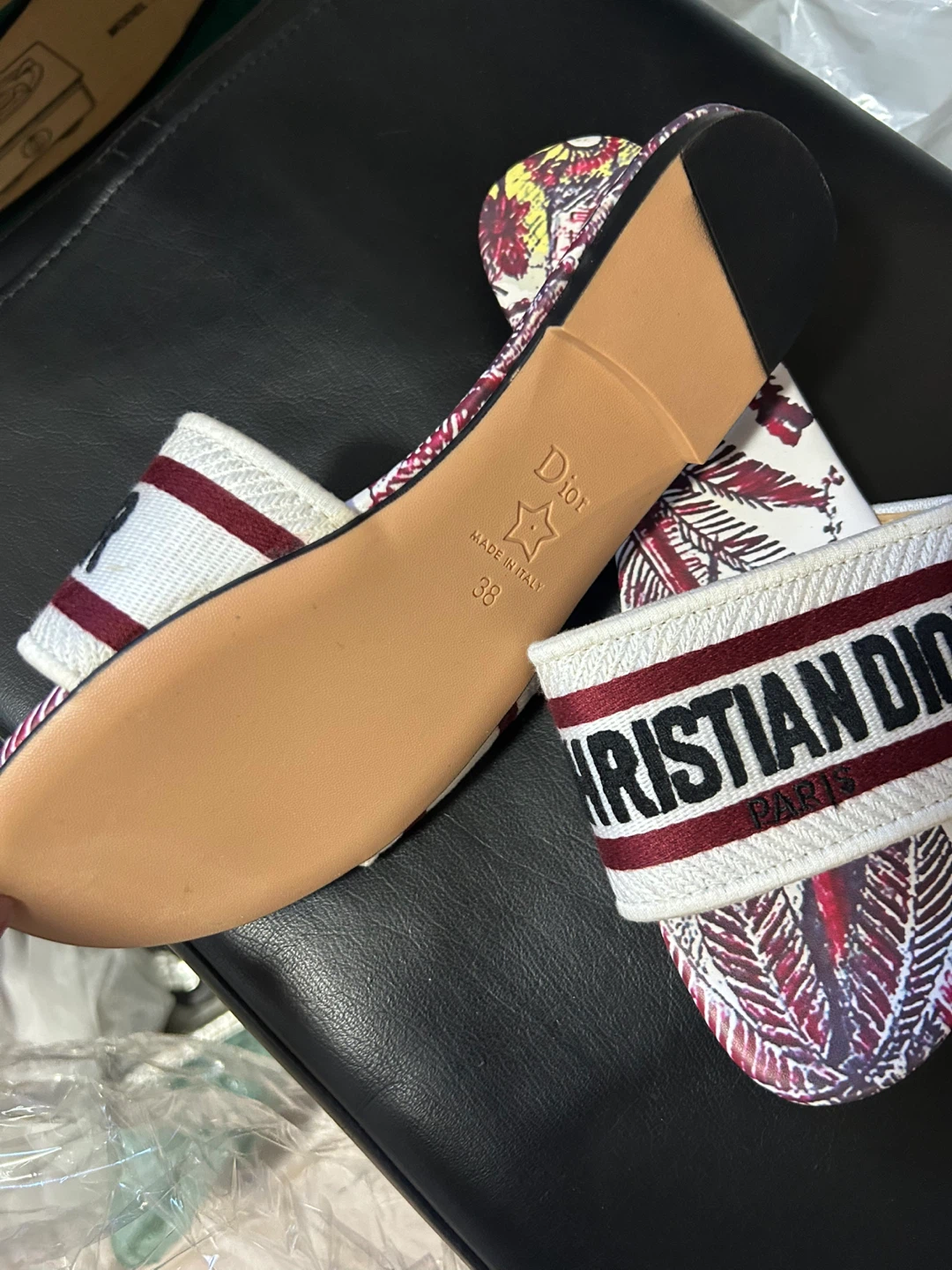 Christian Dior Women's Slides Size 38 - photo 3