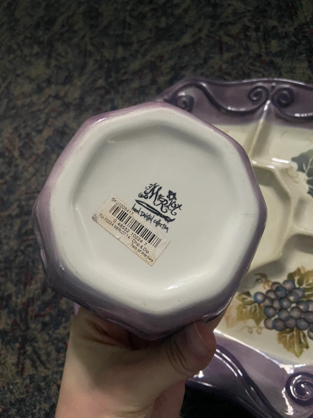 Merlot Collection 5-Piece Chip and Dip Set - photo 3