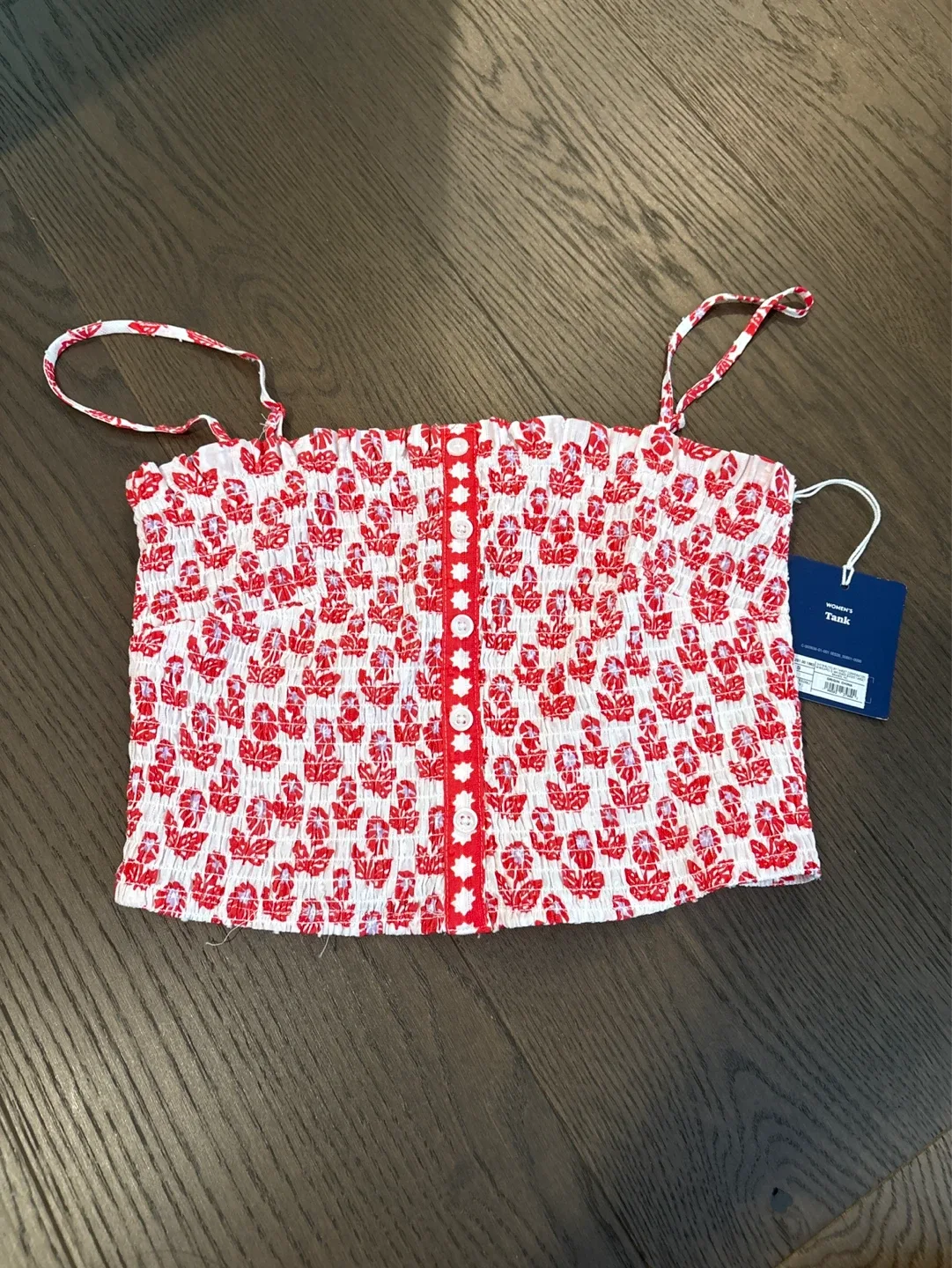 Roller rabbit smocked top