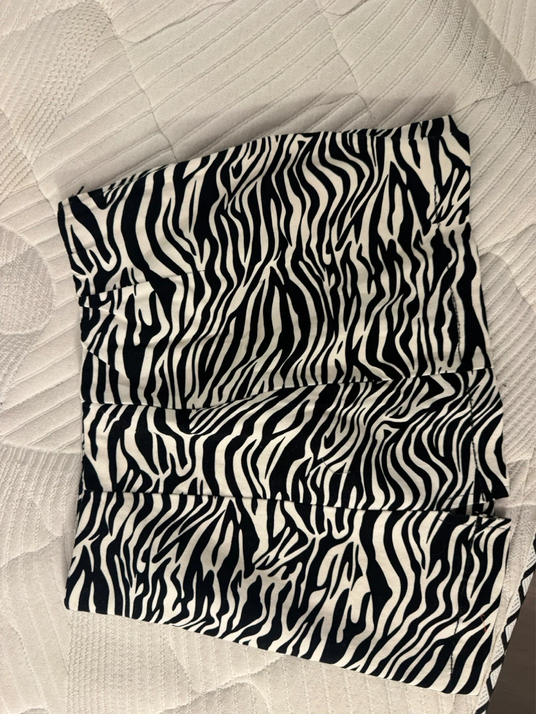 Zebra Print mini skirt