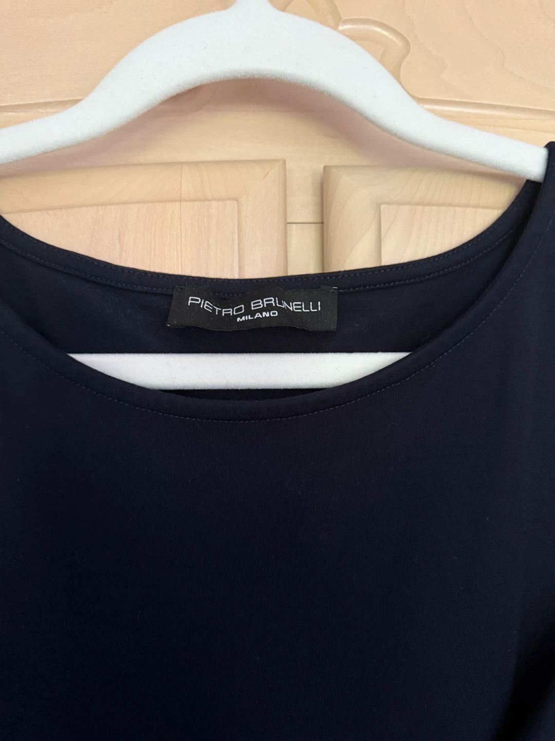 Pietro Brunelli Navy Cold Shoulder Dress - photo 2