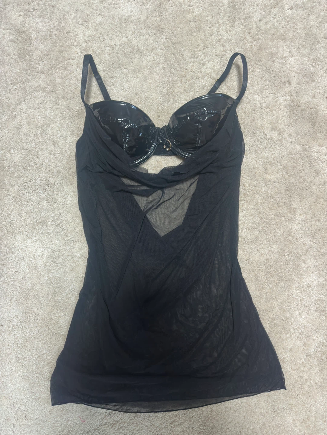 Fashion Nova Black Mesh Lingerie