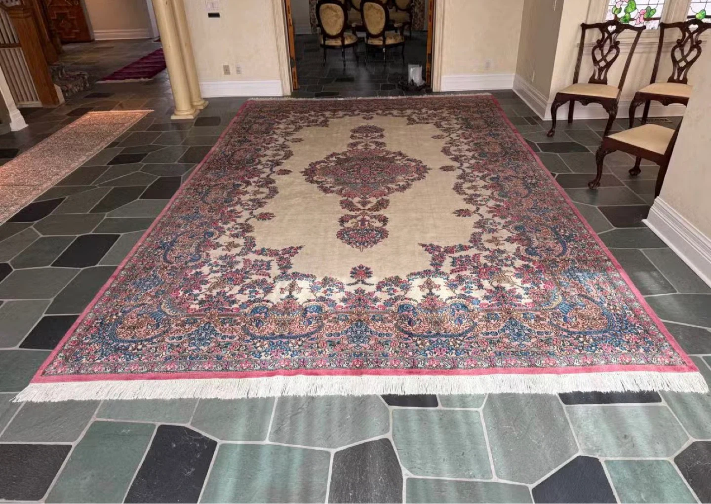 Large Traditional Hand Made Wool Area Rug- 10ft x 16ft - photo 2