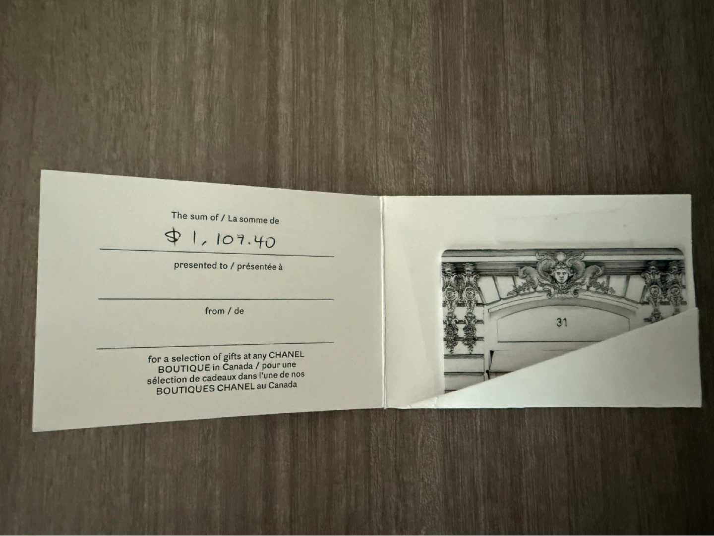 CHANEL Gift Card - photo 2