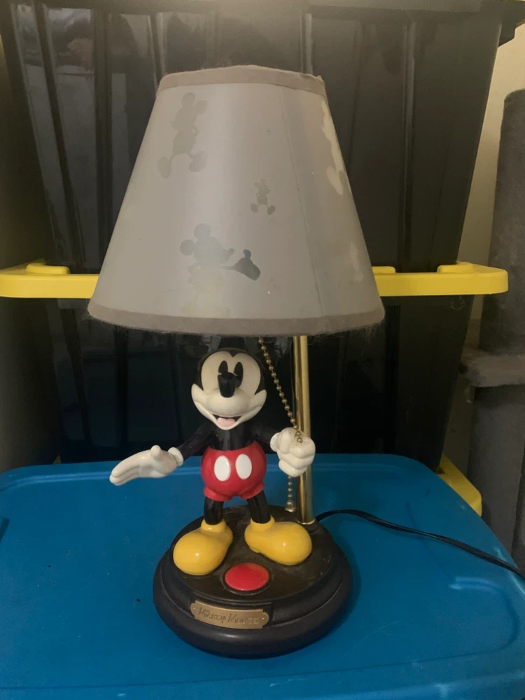 Talking Mickey Mouse table lamp