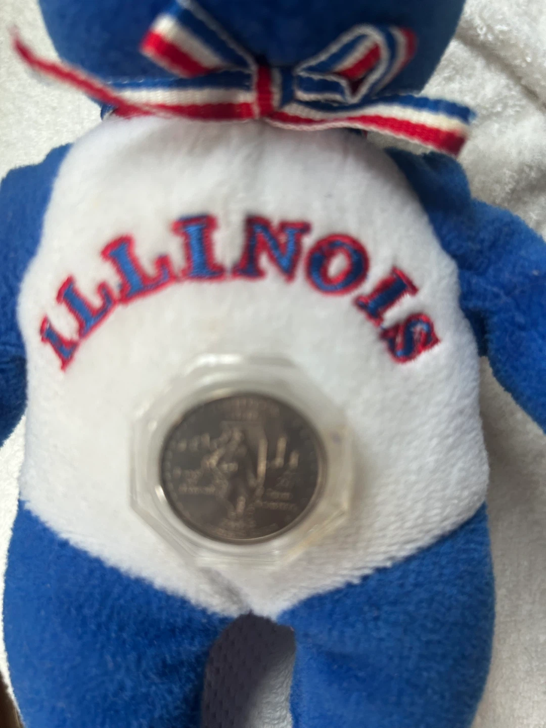 2003 Limited Treasures Illinois State Quarter Coin Bear - photo 4