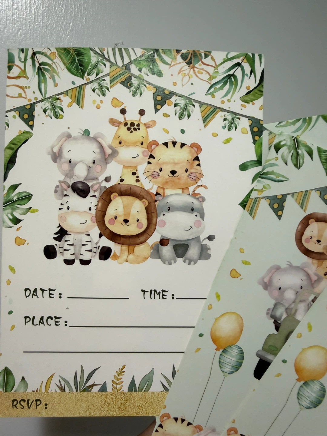 ⚽️ Safari Animal Birthday Party Invitations ⚽️ - photo 3