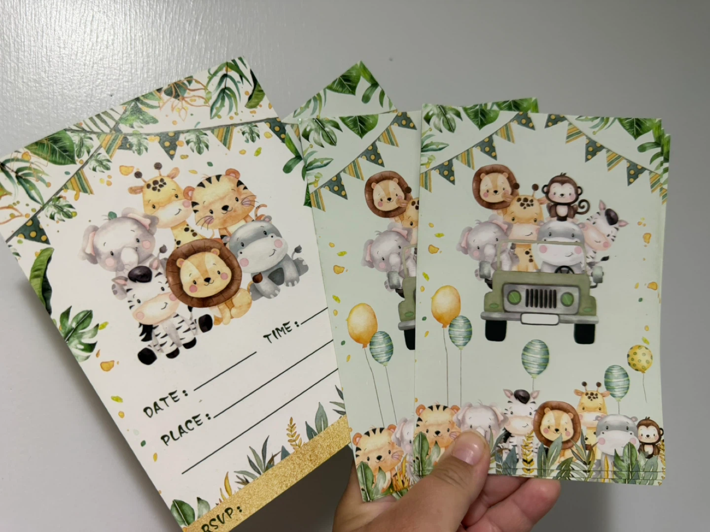 ⚽️ Safari Animal Birthday Party Invitations ⚽️