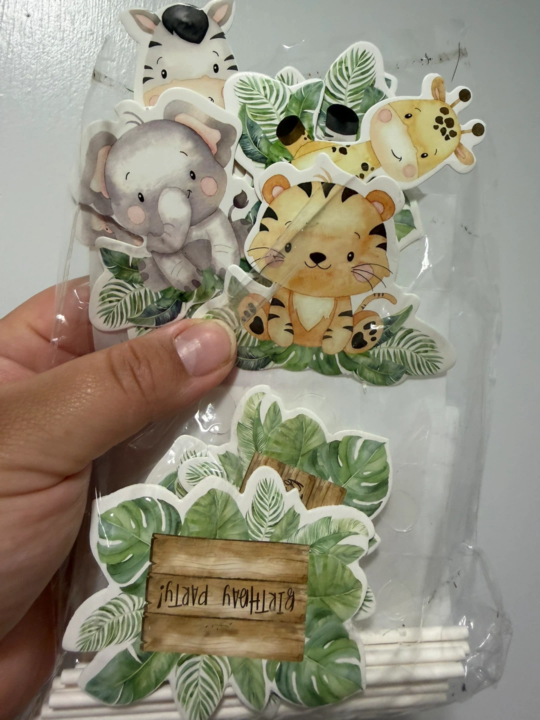 ⚽️ Safari Animal Birthday Party Cake Toppers ⚽️ - photo 2