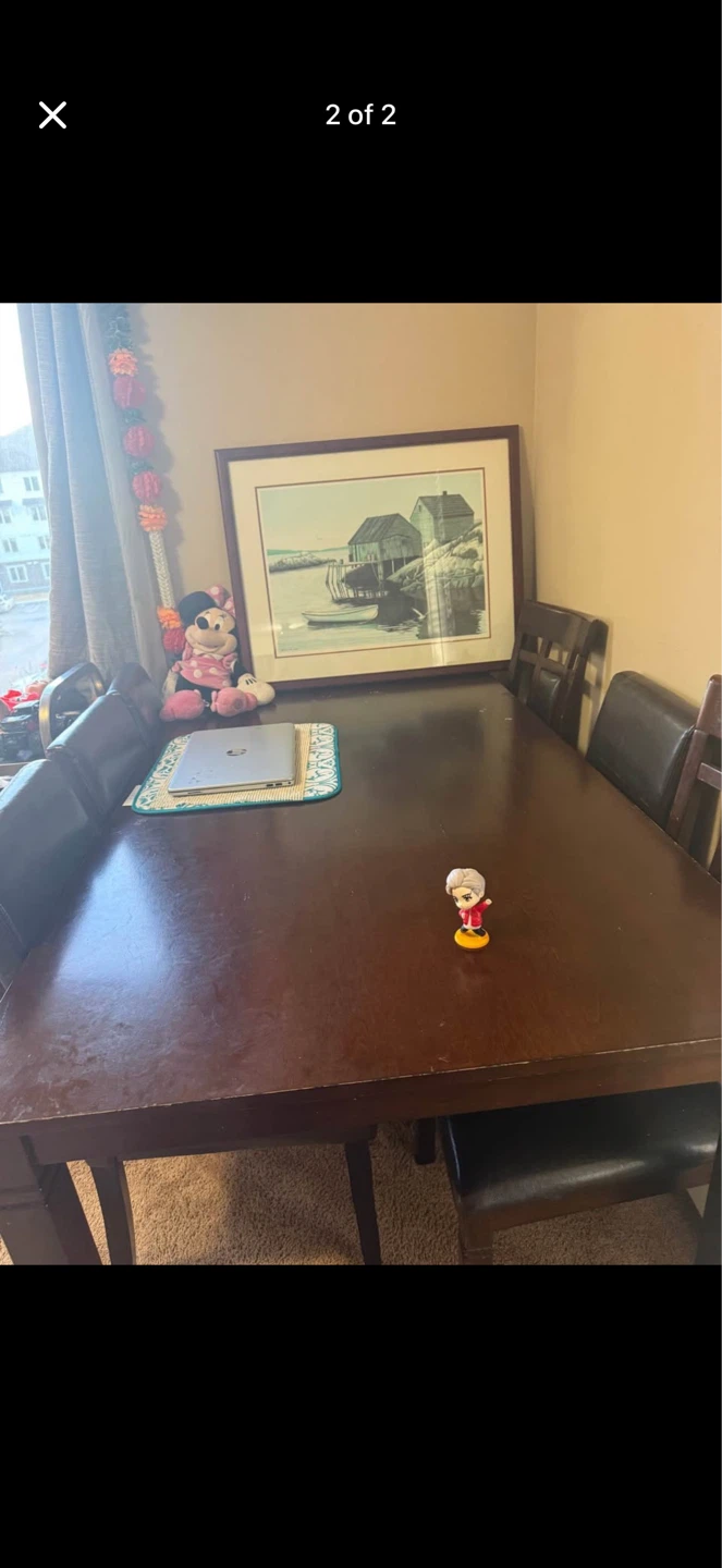 Dark Wood Dining Table - photo 2