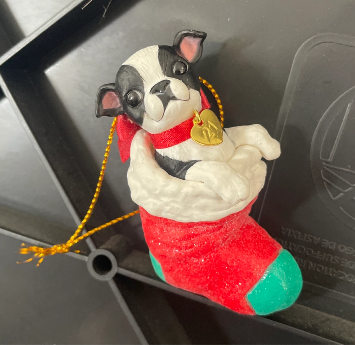 ⚽️ Boston Terrier Christmas Ornament