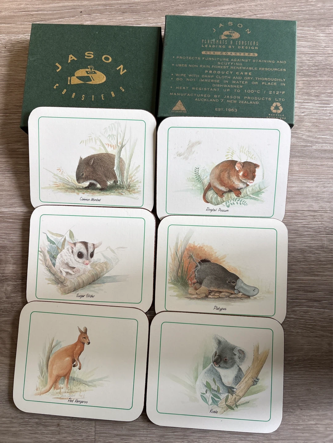 Jason Coasters Set - Australian Animals