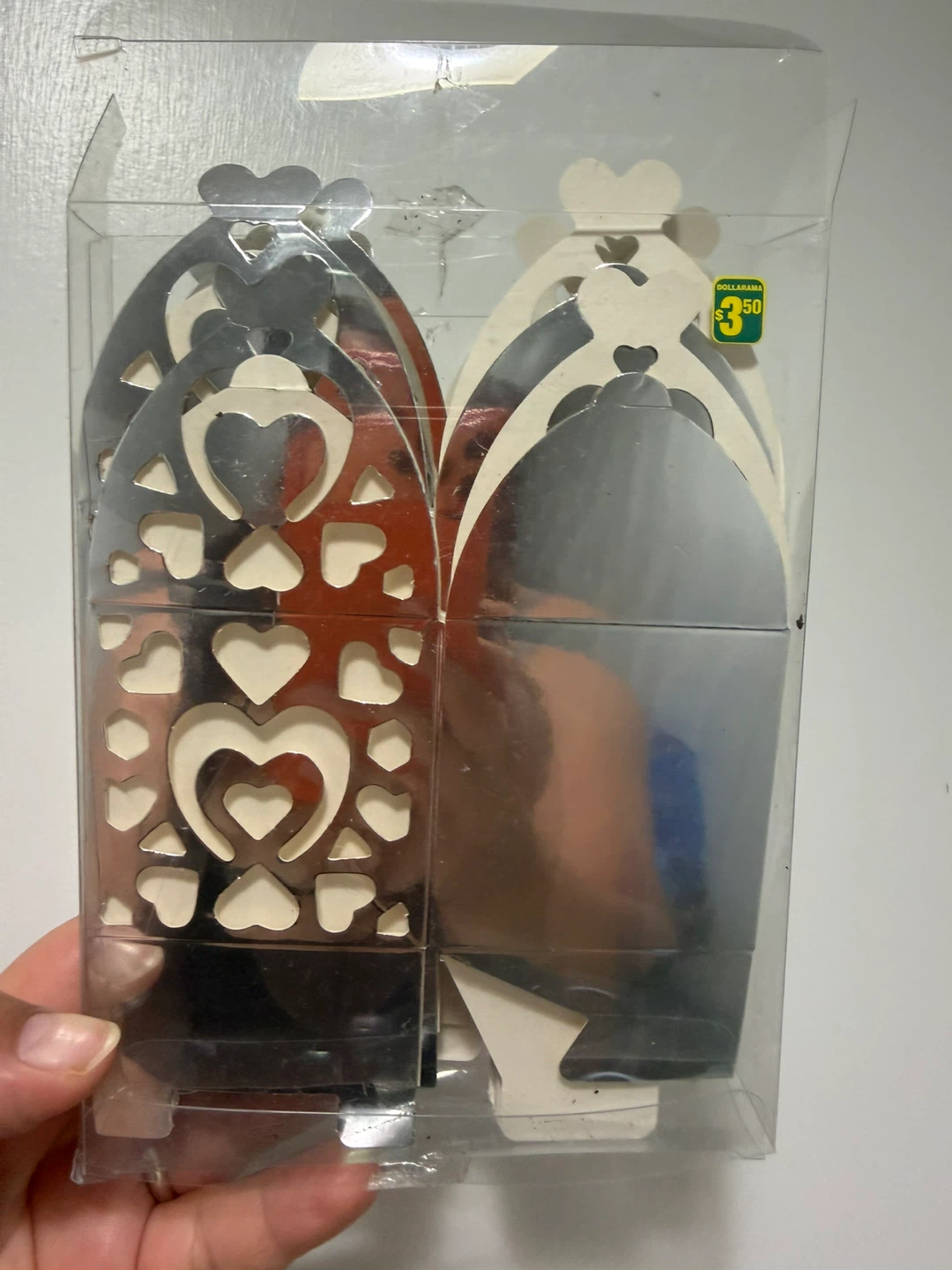 Silver Heart Treat Boxes (Set of 6)